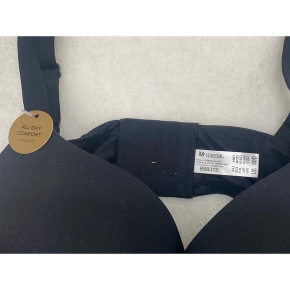 Wacoal Women’s Full Figure Perfect Primer Push-Up Bra Size 40D Black - Picture 3 of 4